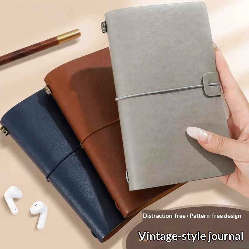 Vintage Leather Journal Notebook - 리필 가능한 빈티지 PU 가죽 노트북,