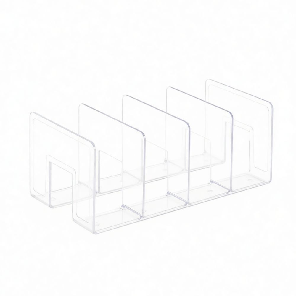 Clear Acrylic Book Stand Holder - 아크릴 책꽂이, 투명한 데스크탑 정리대, 가정