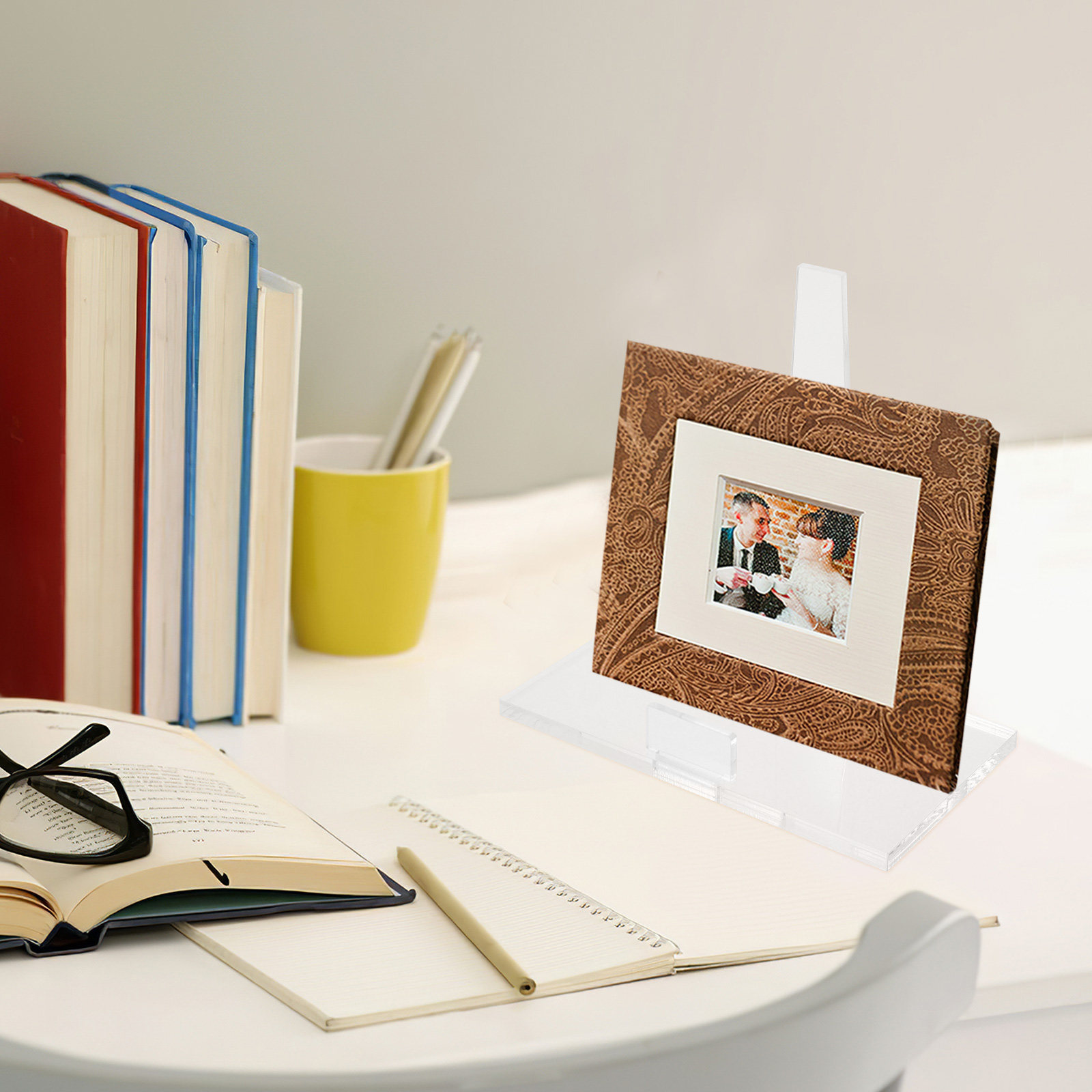 Clear Acrylic Book Stand Holder - 다용도 아크릴 플레이트 스탠드, 사진 촬영용