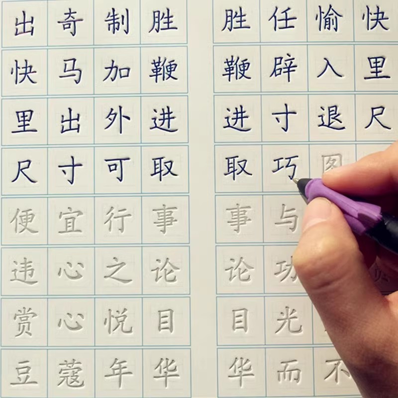 홈이 있는 중국어 필기 연습서 - 어린이 및 청소년을  - Chinese Calligraphy Practice Book 리뷰 및 가격