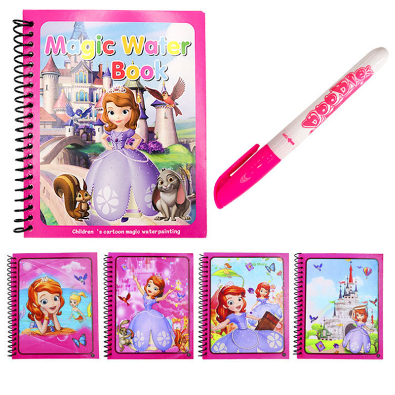 디즈니 미니 미키 수채화 그리기 장난감 낙서 애니메이션 - Reusable Water Magic Coloring Book 리뷰 및 가격
