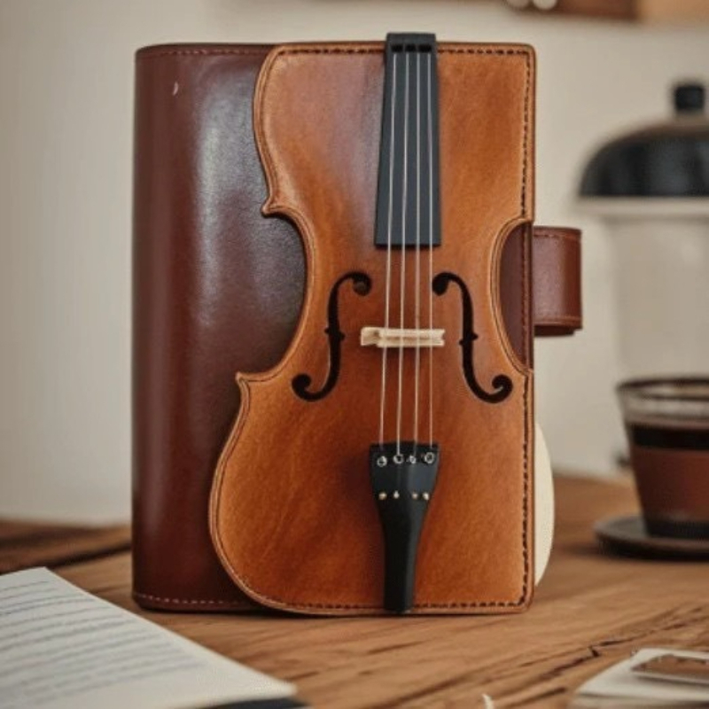 가죽 노트, 바이올린 디자인의 빈티지 스타일 가죽 저널 - Vintage Leather Journal Notebook 리뷰 및 가격