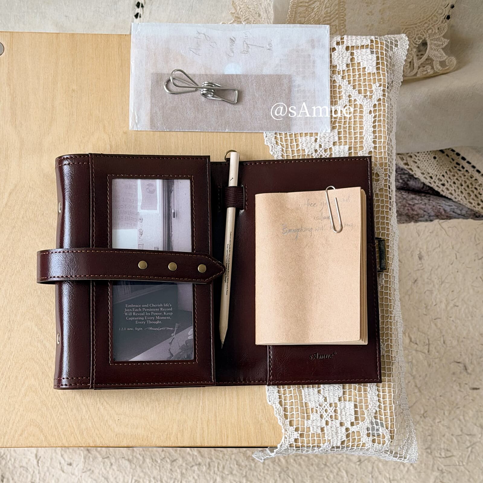 빈티지 A6 3단 가죽 리필 가능 노트, 프리미엄 6링 - Vintage Leather Journal Notebook 리뷰 및 가격