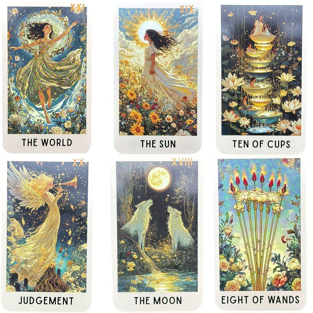 78장의 신비로운 블룸 타로 카드, 완전한 오라클 덱, - Tarot Deck With Guidebook 리뷰 및 가격
